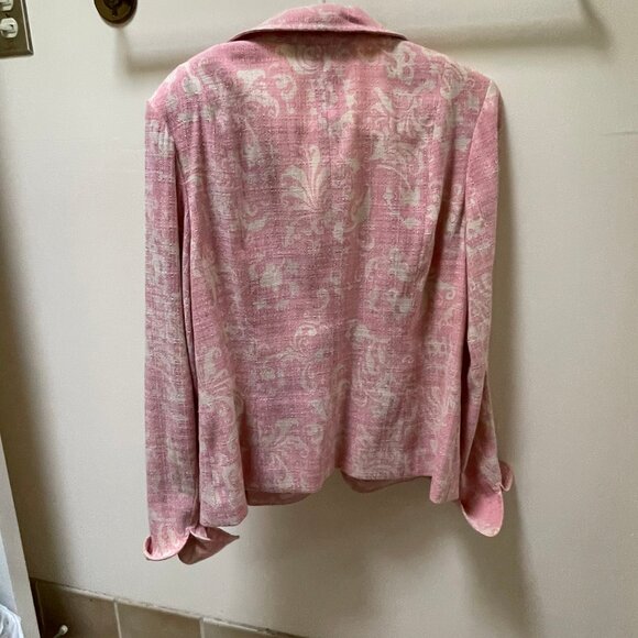 Doncaster PInk/Cream Skirt Suit w/POCKETS!!! - Picture 3 of 14